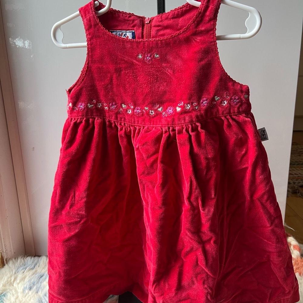 Vibrant Red Vintage Dress